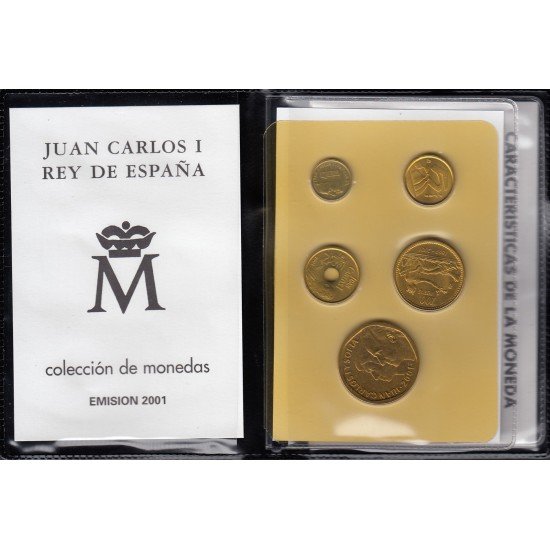 España Spain Cartera Oficial Pesetas 2001 Juan Carlos I FNMT España Spain Cartera Oficial Pesetas 2001 Juan Carlos I FNMT