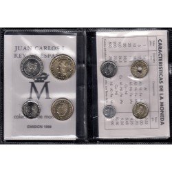 España Spain Cartera Oficial Pesetas 1999 Juan Carlos I FNMT España Spain Cartera Oficial Pesetas 1999 Juan Carlos I FNMT