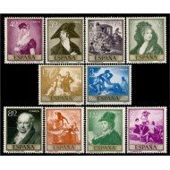 España Spain 1210/19 1958 Goya MNH