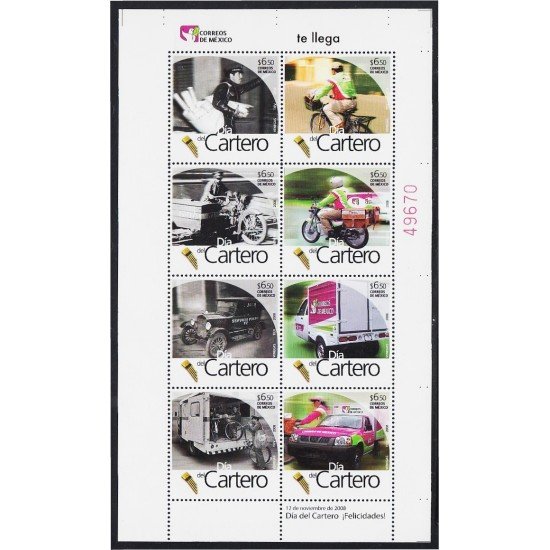 Mexico 2407/14 2008 Día del Cartero MNH
