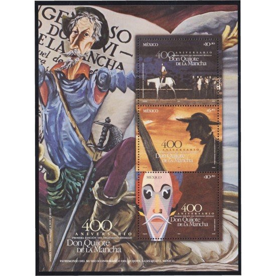 Mexico HB 61 2005 Literatura 400 Años de la Publicación de El Quijote MNH Mexico HB 61 2005 Literatura 400 Años de la Publicación de El Quijote MNH