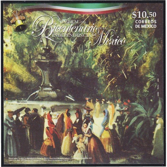 Mexico HB 66 2008 Umbral Bicentenario Independencia de Mexico MNH Mexico HB 66 2008 Umbral Bicentenario Independencia de Mexico MNH
