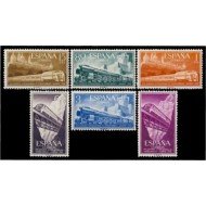 España Spain 1232/37 1958 XVII Congreso Internacional de Ferrocarriles Lujo MNH España Spain 1232/37 1958 XVII Congreso Internacional de Ferrocarriles Lujo MNH