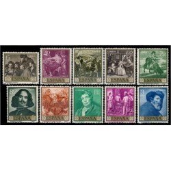 España Spain 1238/47 1959 Diego Velázquez MNH