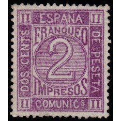 España Spain Variedad 116A 1872 Cifras Numbers MH