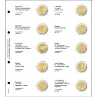 Lindner 1118-34 Hojas monedas conmemorativas 2 Euros España - Luxemb.  2022