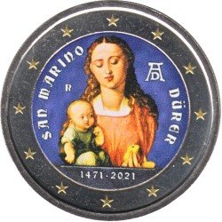 San Marino  2021 2 € euros conmemorativos Color Durero
