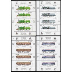 Argentina 1627/30 1988 Locomotoras y vagones tren MNH 