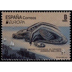 España Spain 5572 2022 Mitos y Leyendas Dragón dormido Mallorca MNH Tarifa B