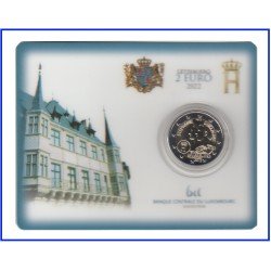 Luxemburgo 2022 Cartera Oficial Coin Card 2 € conmemorativos Av Boda Guillermo Luxemburgo 2022 Cartera Oficial Coin Card 2 € conmemorativos Av Boda Guillermo