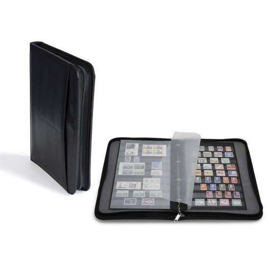 Leuchtturm 367069 Carpeta de anillas KURT en formato GRANDE, negra