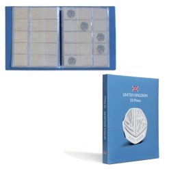 Leuchtturm 364765 Álbum de bolsillo KASKADE para UK 50 Pence con 6 hojas