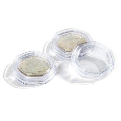Leuchtturm 364948 Cápsulas de monedas GRIPS 50 Pence 27,3 mm, paquete de 10 Leuchtturm 364948 Cápsulas de monedas GRIPS 50 Pence 27,3 mm, paquete de 10