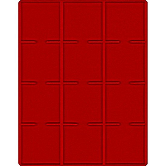Lindner 2213E Bandeja 68 mm para monedas con 12 huecos cuadrados 