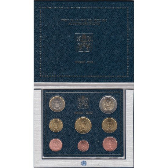 Vaticano 2022 Cartera Oficial Monedas € euros Papa Francisco 