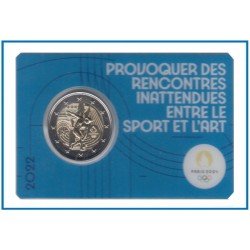 Francia France 2022 Cartera Oficial Coin Card 2€ euros conm. 2az París 2024 Francia France 2022 Cartera Oficial Coin Card 2€ euros conm. 2az París 2024