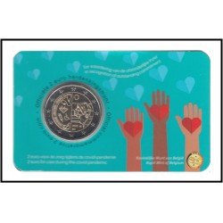 Bélgica 2022 Cartera Oficial Coin Card Moneda 2 € conm Covid Bélgica 2022 Cartera Oficial Coin Card Moneda 2 € conm Covid
