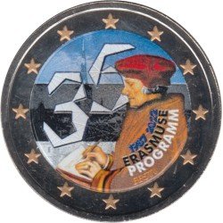 Estonia 2022 2 € euros conmemorativos Color Programa Erasmus Estonia 2022 2 € euros conmemorativos Color Programa Erasmus