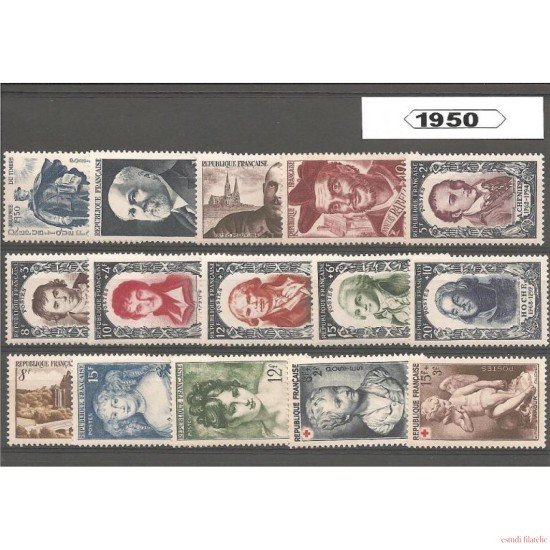 Francia France 1950 Año Completo MH