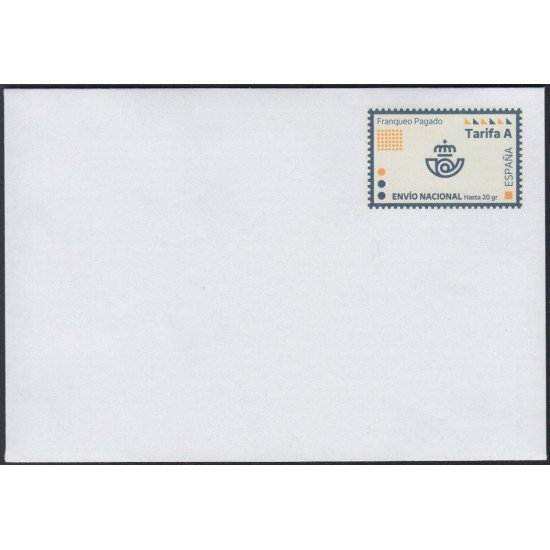España Spain Sobre Oficial nº 40 2020 - 2021 Correos Cornamusa 175 x 120 mm