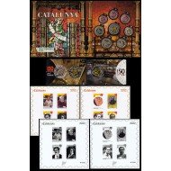 Catalunya Set Completo Pruebas Filatélicas Numismáticas Euros 2022 Catalunya Set Completo Pruebas Filatélicas Numismáticas Euros 2022