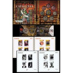Catalunya Set Completo Pruebas Filatélicas Numismáticas Euros 2022 Catalunya Set Completo Pruebas Filatélicas Numismáticas Euros 2022