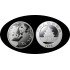 China 1 OZ onza 2023 Oso Panda 10 yens Plata Ag