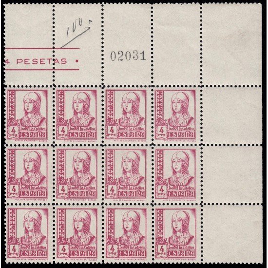 España Spain 829 1937/40 Isabel MNH