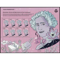 España Pliego Premium 120 2022 Efemérides. 50 años fallecimiento de Clara Campoamor MNH España Pliego Premium 120 2022 Efemérides. 50 años fallecimiento de Clara Campoamor MNH