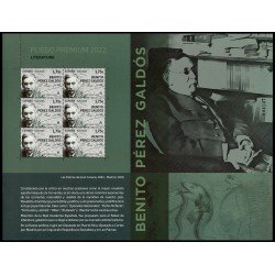 España Pliego Premium 123 2022 Literatura. Benito Pérez Galdós MNH