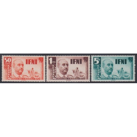 Ifni 73/75 1951 Franco Camello Fauna Camel MNH Ifni 73/75 1951 Franco Camello Fauna Camel MNH
