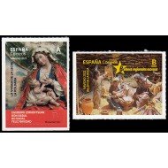 España Spain 5622/23 2022 Navidad. La Virgen de la Leche. Belén de Roca MNH Tarifa A Tarifa B España Spain 5622/23 2022 Navidad. La Virgen de la Leche. Belén de Roca MNH Tarifa A Tarifa B