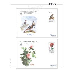 Hojas sellos España Filober color Sobre Entero Postales  2015 sin montar