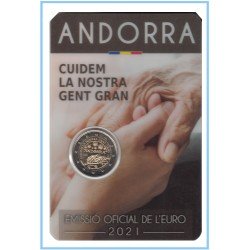 Andorra 2021 Cartera Oficial Coin Card Moneda 2 € conm Gente Mayor Andorra 2021 Cartera Oficial Coin Card Moneda 2 € conm Gente Mayor