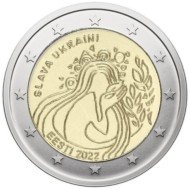 Estonia 2022 2 € euros conmemorativos Ucrania y la Libertad Estonia 2022 2 € euros conmemorativos Ucrania y la Libertad