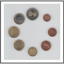 Finlandia 1999 Emisión monedas Sistema monetario euro € Tira 