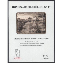España Spain Homenaje Filatélico 17 2022 Patrimonio Mundial Unesco Madrid
