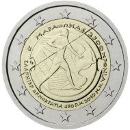 Grecia 2010 2 € euros conmemorativos 2500 años de la batalla de Maratón