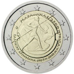 Grecia 2010 2 € euros conmemorativos 2500 años de la batalla de Maratón