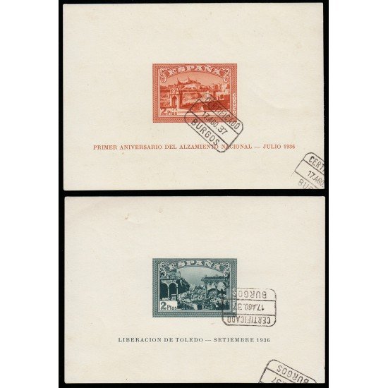España Spain 838/39 1937 Alzamiento Nacional mataselladas