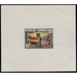 España Spain 764ns 1937 Hojita Constitución sin dentar España Spain 764ns 1937 Hojita Constitución sin dentar