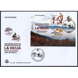 España Spain 5556 2022 Gastronomía D.O. Protegidas La Rioja SPD Sobre Primer Día España Spain 5556 2022 Gastronomía D.O. Protegidas La Rioja SPD Sobre Primer Día