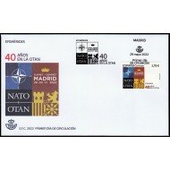 España Spain 5578 2022 Efemérides 40 años en la Otan SPD Sobre Primer Día España Spain 5578 2022 Efemérides 40 años en la Otan SPD Sobre Primer Día