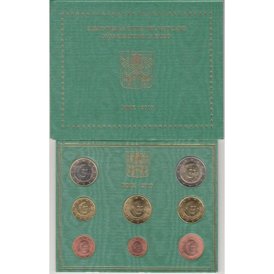 Vaticano 2010 Cartera Oficial Monedas € euros Benedicto XVI