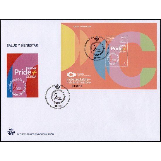 España Spain 5625 2022 Salud y Bienestar Primer Pride SPD Sobre Primer Día