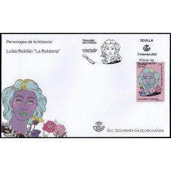 España Spain 5621 2022 Personajes de la Historia Luisa Roldán La Roldana SPD Sobre Primer Día España Spain 5621 2022 Personajes de la Historia Luisa Roldán La Roldana SPD Sobre Primer Día