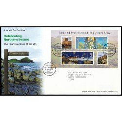 Gran Bretaña HB 55 2008 SPD FDC Irlanda del Norte San Patricio Sobre primer día