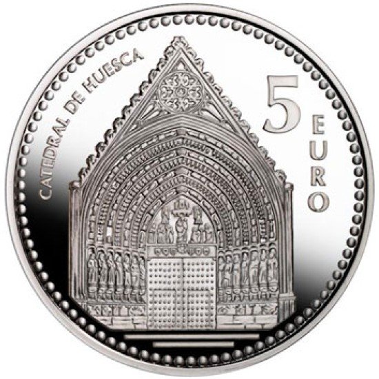España Spain 2010 5 euros Capitales de provincia Huesca Plata Ag