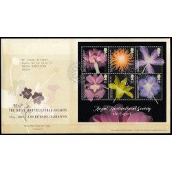 Gran Bretaña HB 25 2004 SPD FDC Bicentenario Real Sociedad de Horticultura Sobre primer día