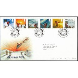 Gran Bretaña 2594/99 2004 SPD FDC Navidad Sobre primer día Gran Bretaña 2594/99 2004 SPD FDC Navidad Sobre primer día
